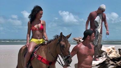 Познакомились и занялись сексом с кудрявой красоткой на пляже Атлантического океана